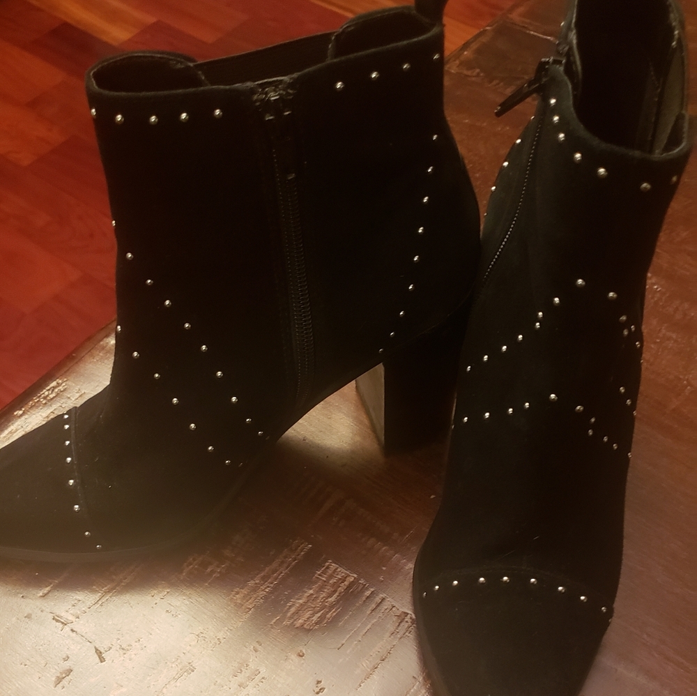 Black Suede Booties